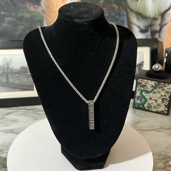 STAINLESS STEEL VIKING/CELTIC PENDANT AND CHAIN. - Picture 3 of 5